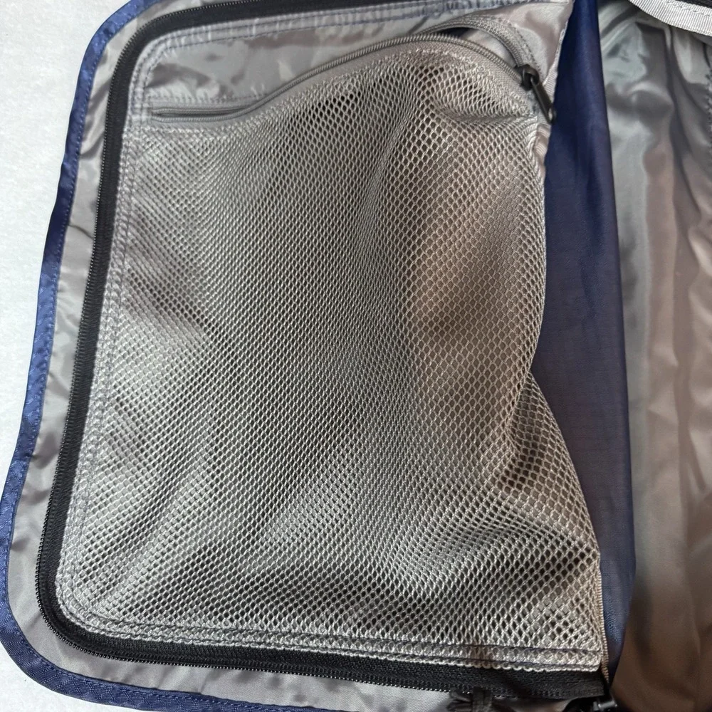 Eddie Bauer Traverse 22 Rolling Duffel Luggage Bag Carry On Duffle Suitcase Blue